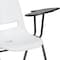 Flash Furniture White Ergonomic Shell Chair with Left Handed Flip-Up Tablet Arm RUT-EO1-WH-LTAB-GG - alternate 9